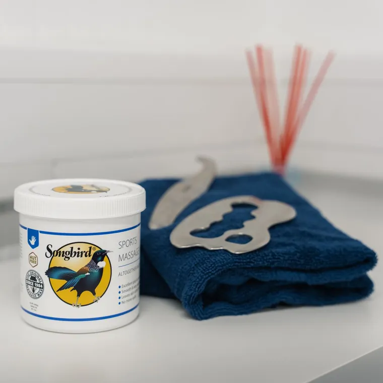 Soft tissue therapy tools and massage wax at Ascension