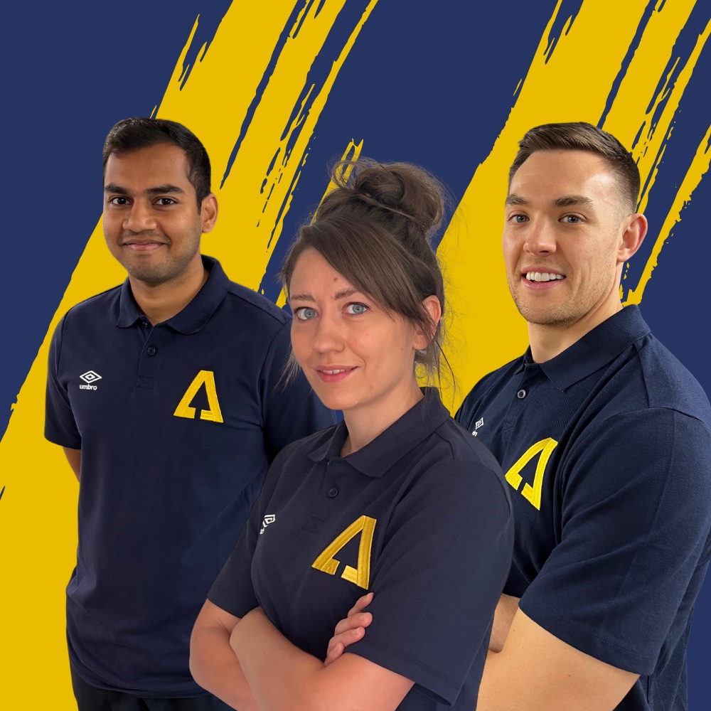 Rachel Lightfoot, Luke van Zyl and Gavin Fernandes, the physiotherapy team at Ascension Physiotherapy & Performance